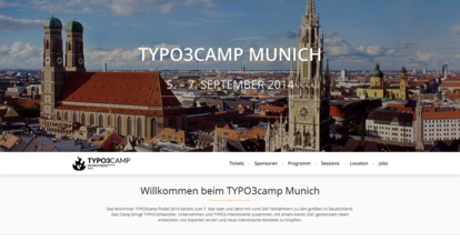 Website TYPO3camp Munich | 5. bis 7. September 2014 | Willkommen beim TYPO3camp Munich