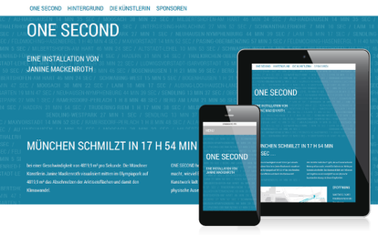 Screenshot der Website in Desktop, Smartphone und Tablet.